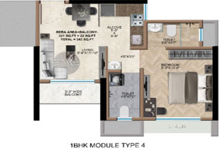 greensqaure 1bhk module 3